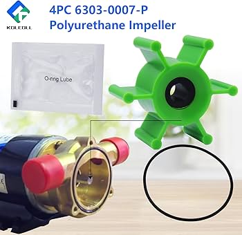 Amazon.com: 4PC 6303-0007-P Polyurethane Impeller with O-Ring Kit Amazon.com: 4PC 6303-0007-P Polyurethane Impeller with O-Ring Kit
