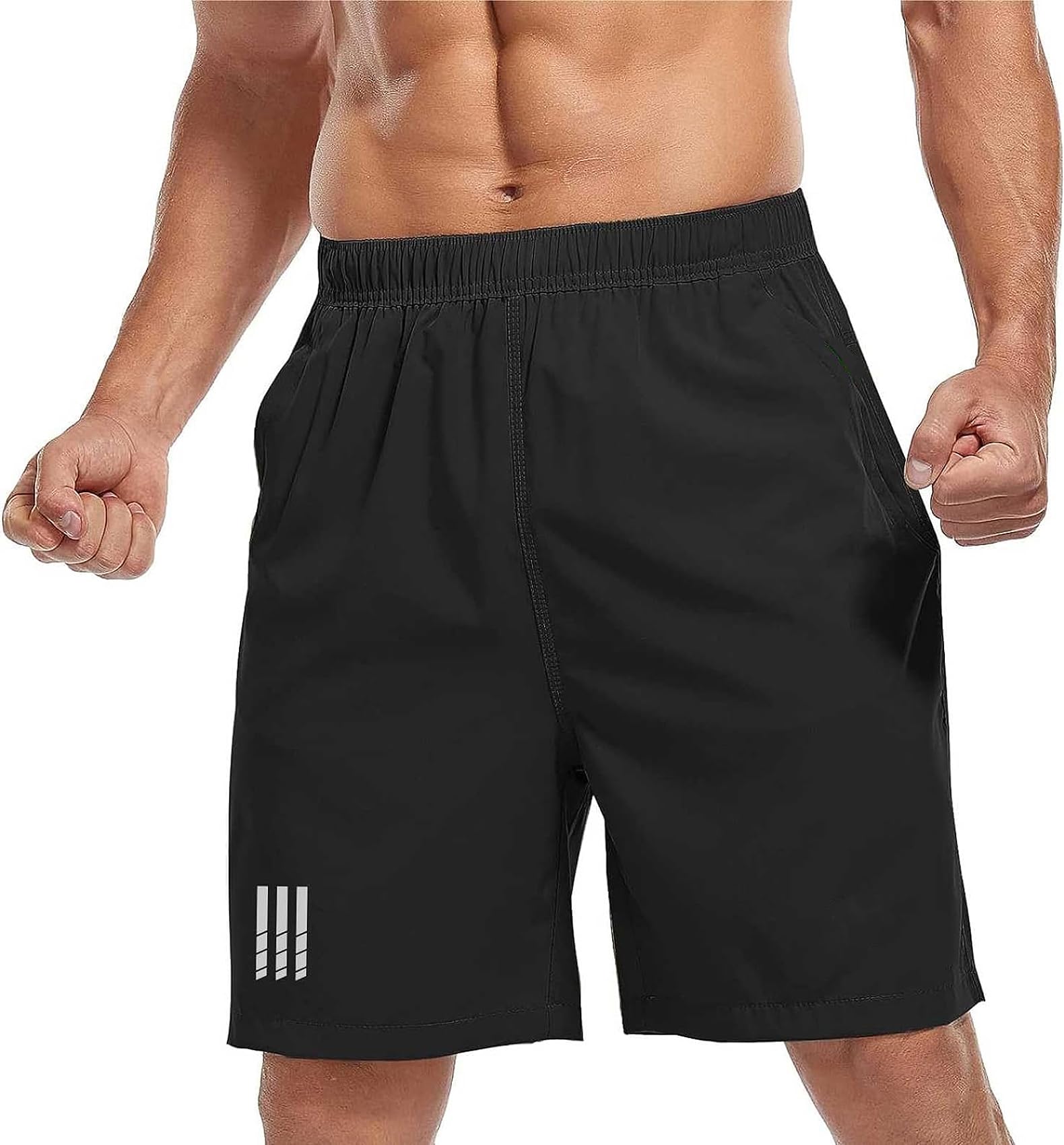 mehrang Men's Comfort Fit Workout Shorts with Pockets, Gym, Running, Yoga, Crossfit, Weightlifting-picture-27