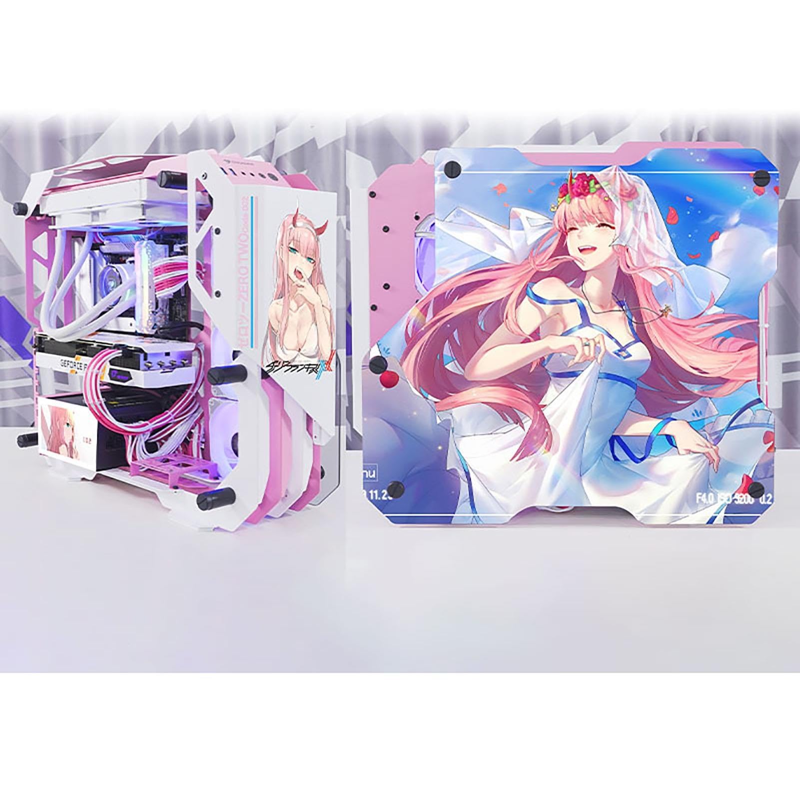 Case Da Gioco Mid Tower ATX/M-ATX/ITX, Bianco, Lega Di Alluminio, Pannello Laterale In Vetro Temperato, Porta USB 3.0