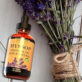 Hyssop Essential Oil (1 oz), Premium Therapeutic Grade, 100% Pure and Natural, Perfect for Aromatherapy, Relaxation, Improved Mood and Much More by Mary Tylor Naturals
