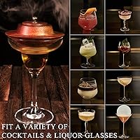 Vista 5 de Kit de ahumador de cóctel con antorcha, kit de ahumador de whisky, kit de ahumador de bebidas a la antigua, chips de madera de 4 sabores, kit