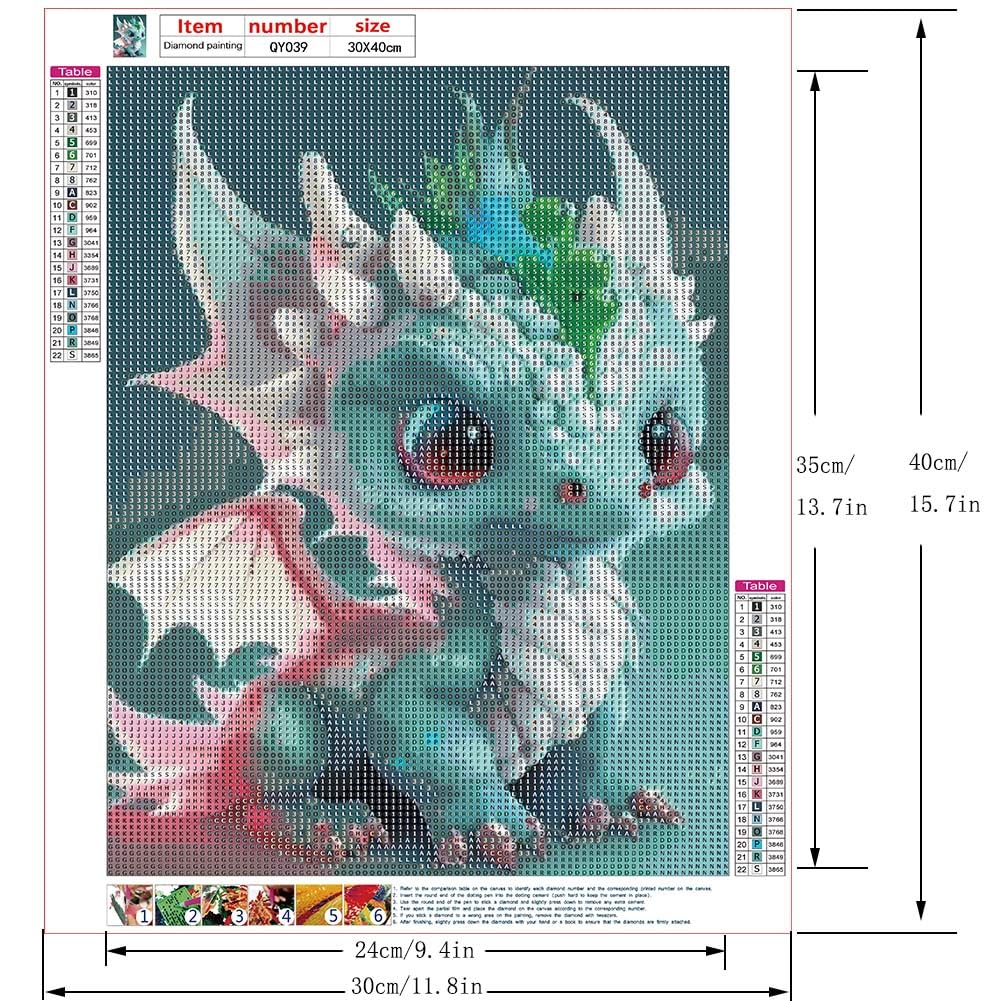 Amazon.co.jp: ドラゴンダイヤモンドペインティングキット 大人と子供