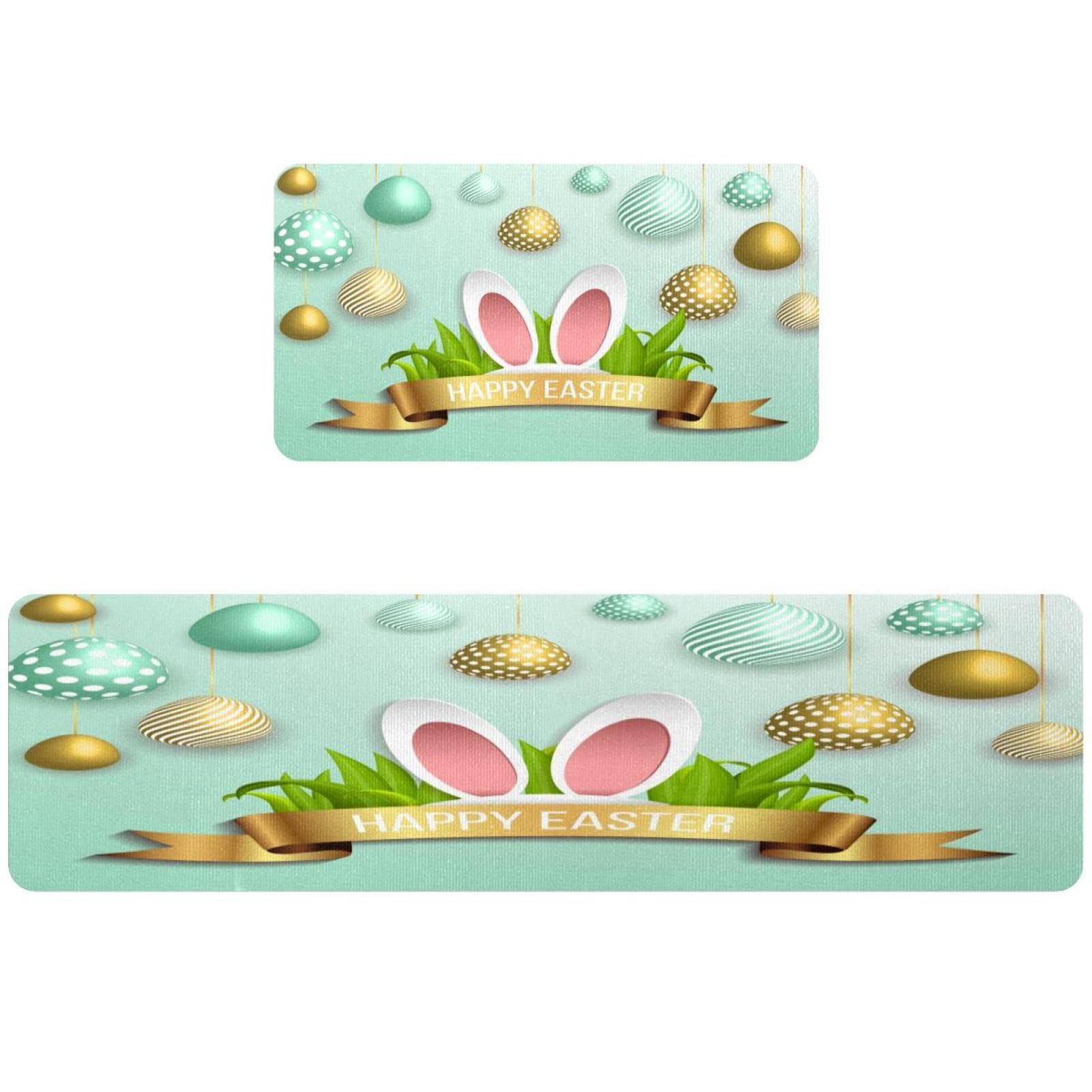 2 alfombrillas de cocina antideslizantes lavables absorbentes
