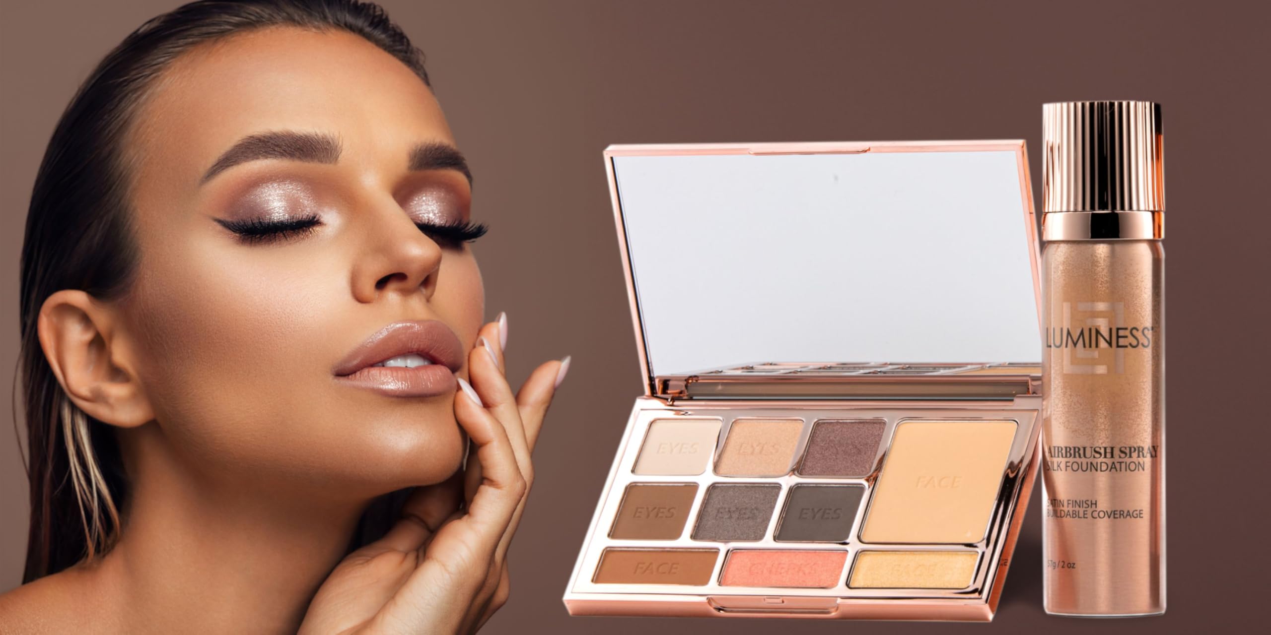 LUMINESS Face Time All-in-One Makeup Kit with Airbrush Foundation
