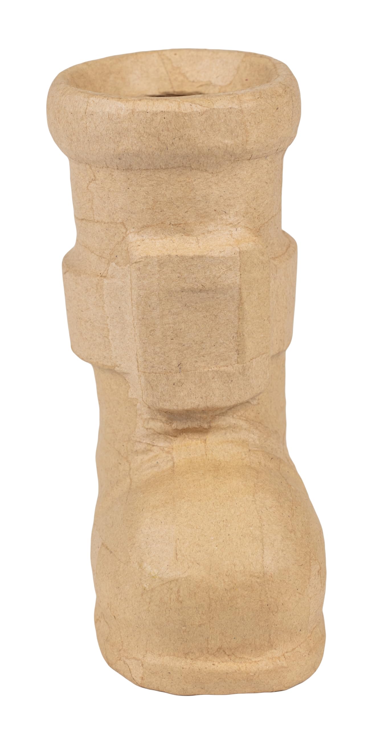 Décopatch NO065C - Un support en papier maché brun 12,5x8x18cm, Botte de Noël