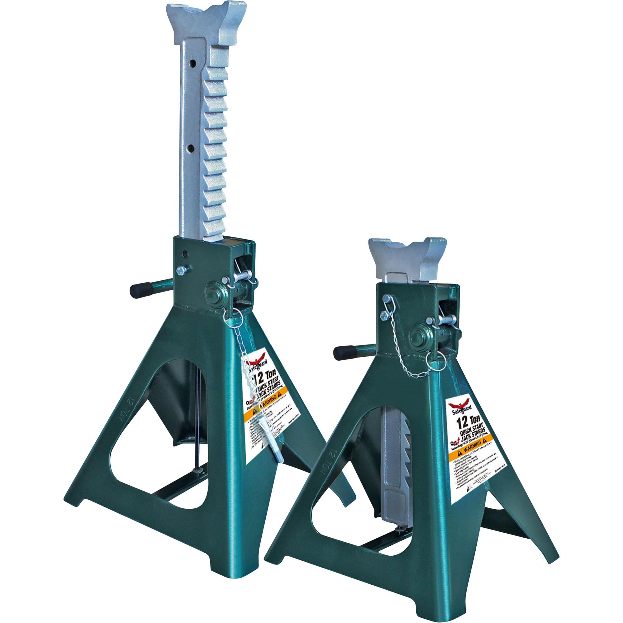 Amazon.com: Safeguard 12-Ton Quick-Start Jack Stands - Pair, Model