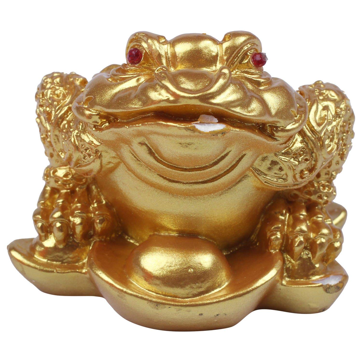 CTRLZS Chinese Feng Shui Money Wealth Frog Toad Coin Home Decoration Home Decoration Lucky Gifts Gold