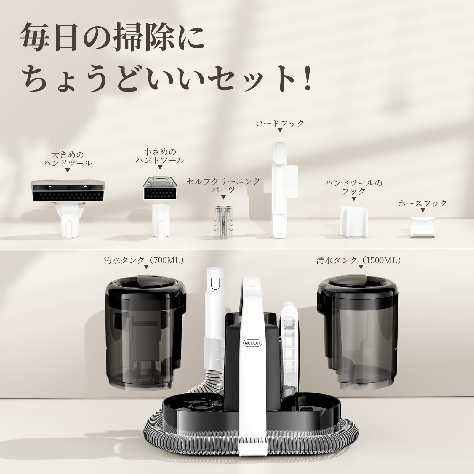 Amazon.co.jp: 【技術革新・18000Pa超強吸引力】NEODIT 第2世代