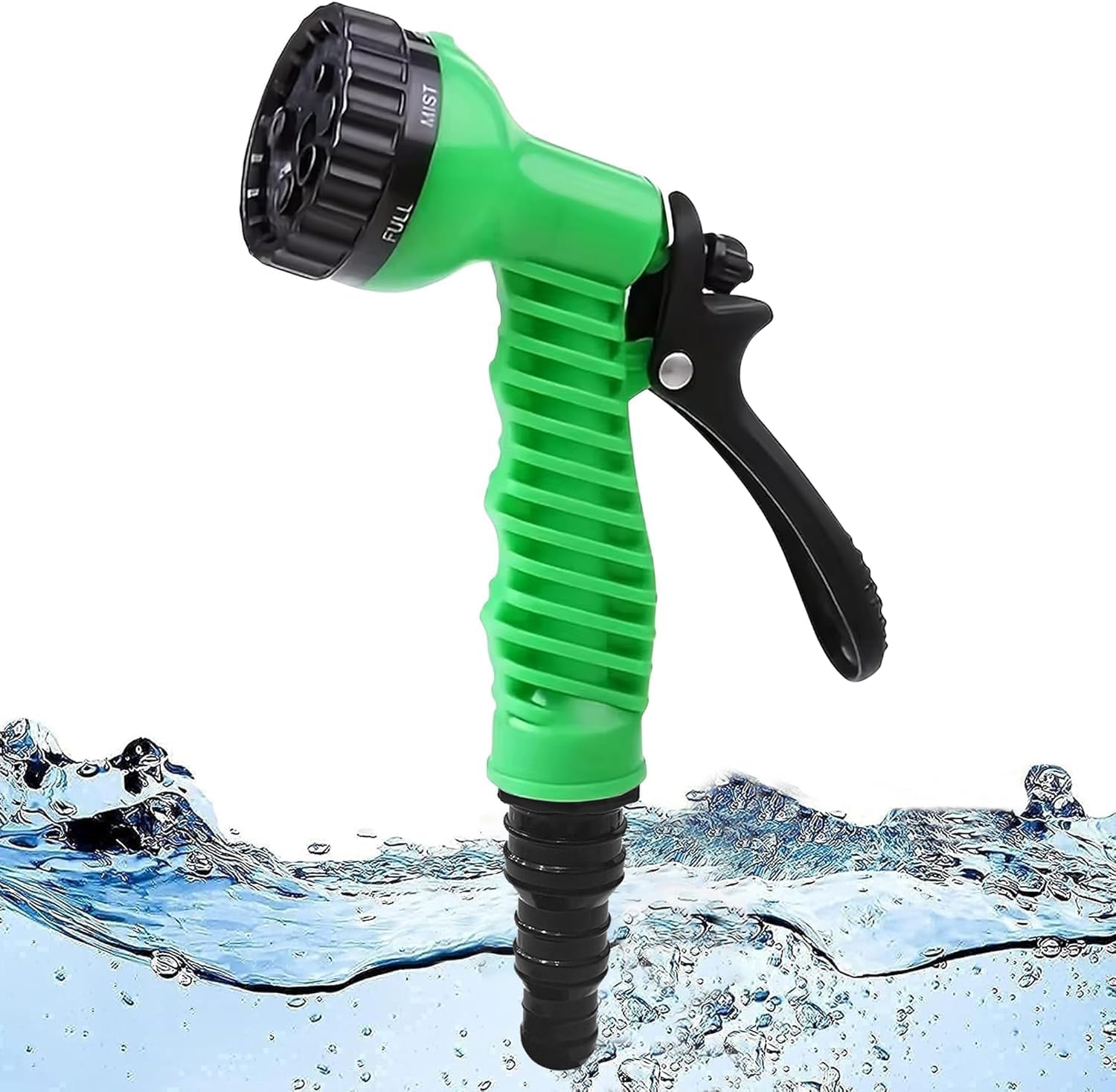8-Pattern Garden Hose Nozzle | Heavy Duty Water Spray Gun with Ergonomic Grip, Leak-Proof Design | Adjustable Water Flow for Lawn, Car Wash, Plants, and Outdoor Cleaning