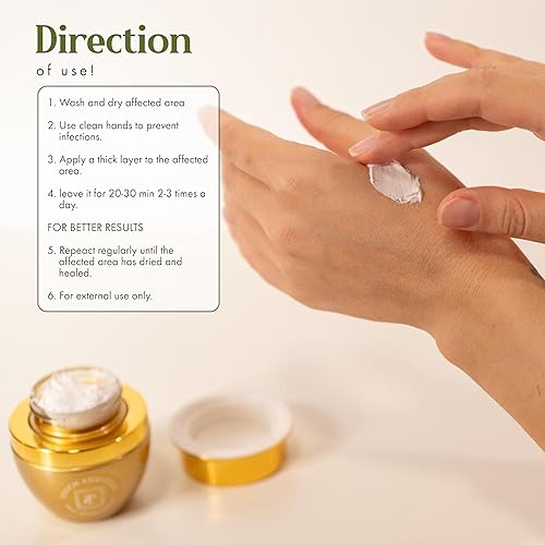 Miniatura 3 de Crema antiséptica calmante para quemaduras, cortes, ampollas y erupciones, bálsamo curativo de heridas restaurador con aloe vera, cera de abeja y