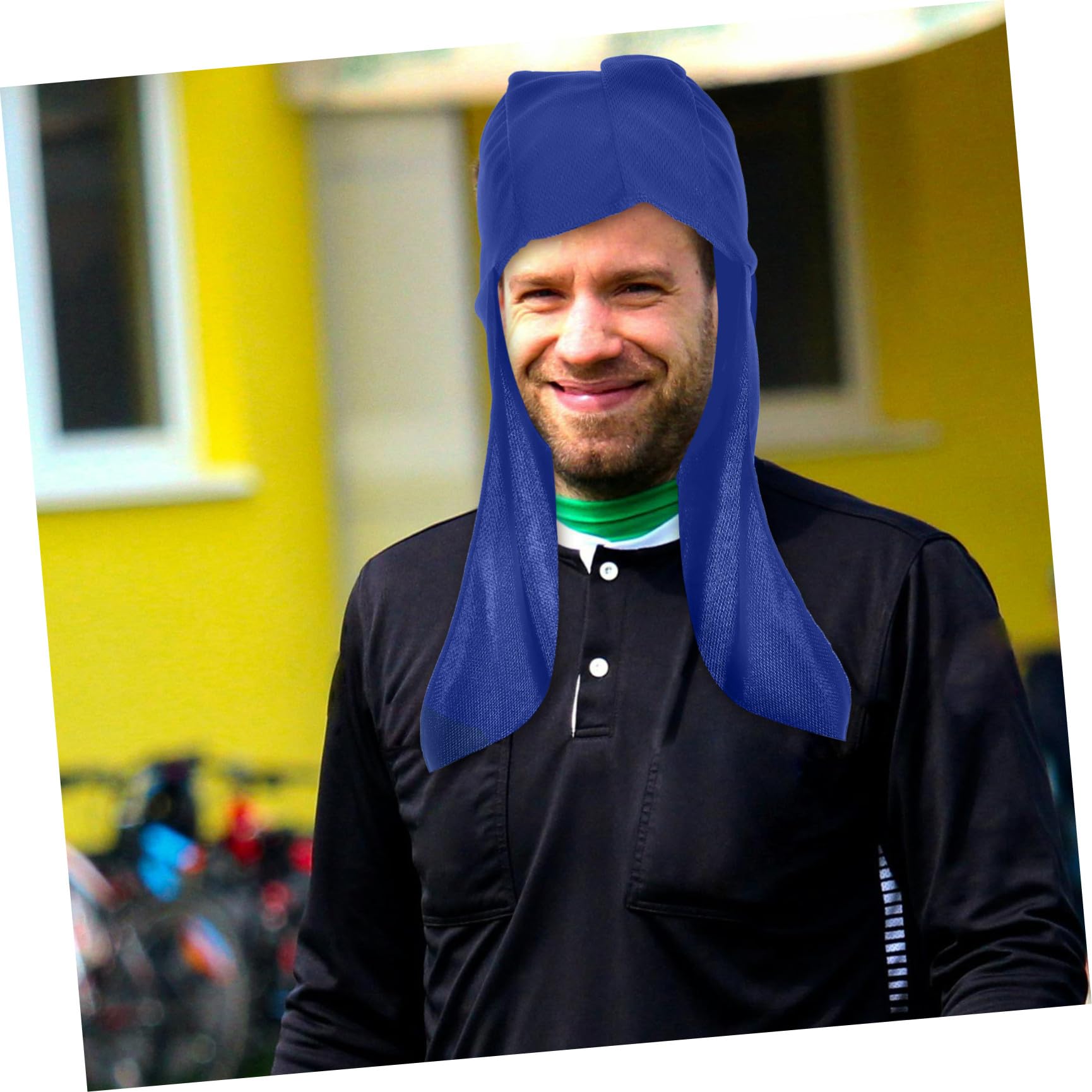 Ciieeo 6 Piezas Sombrero para Protección UV con Forro de Casco y Tiras Reflectantes, Material Spandex Transpirable para Senderismo y Deportes al Aire Libre con Protección de Cuello