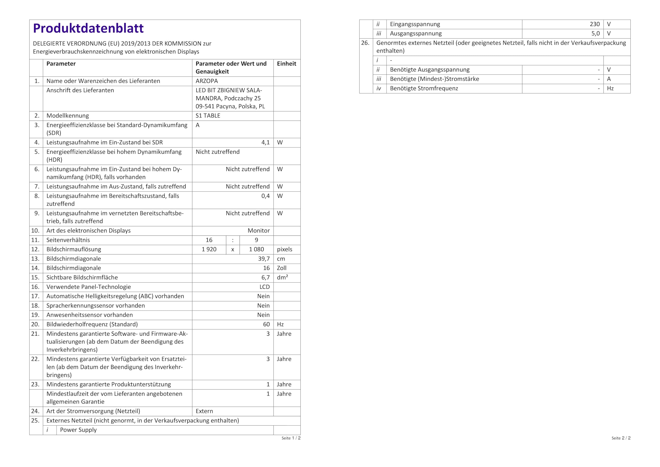 Amazon.de Bestseller Die beliebtesten Artikel in Monitore