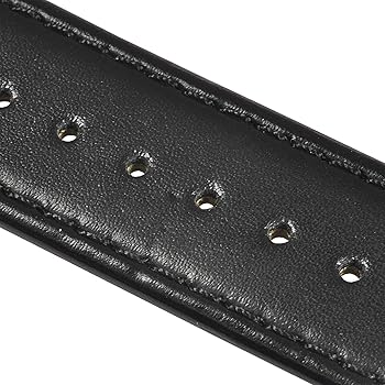 【新品】ユンハンス　mega レザーベルト 黒 Junghans ユンハンス マックスビル用 純正 替ベルト 新品 18mm