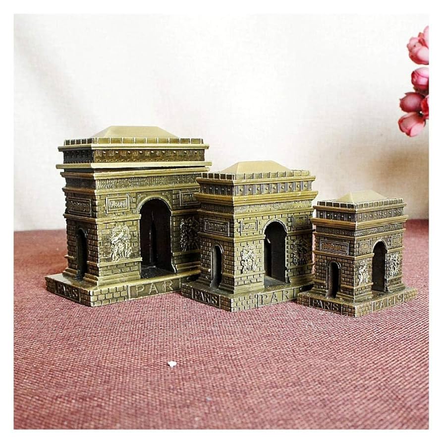 Amazon.co.jp: 彫像亜鉛合金パリ凱旋門ミニチュアクリエイティブ