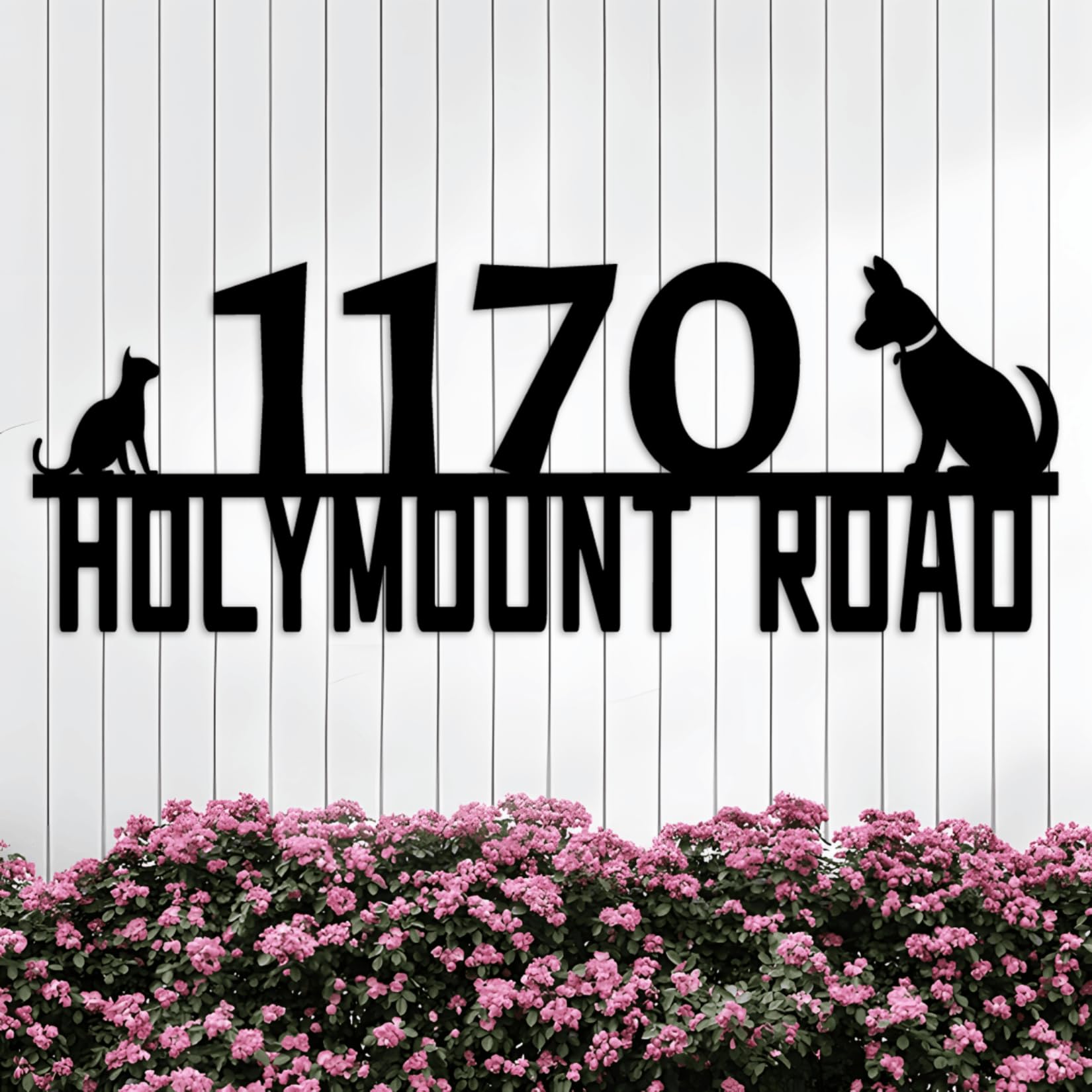 Custom Dog Mailbox Number,Personalized Cat House Numbers for Outside,Funny Address Numbers for Houses,Metal House Number,Address Signs for Houses,