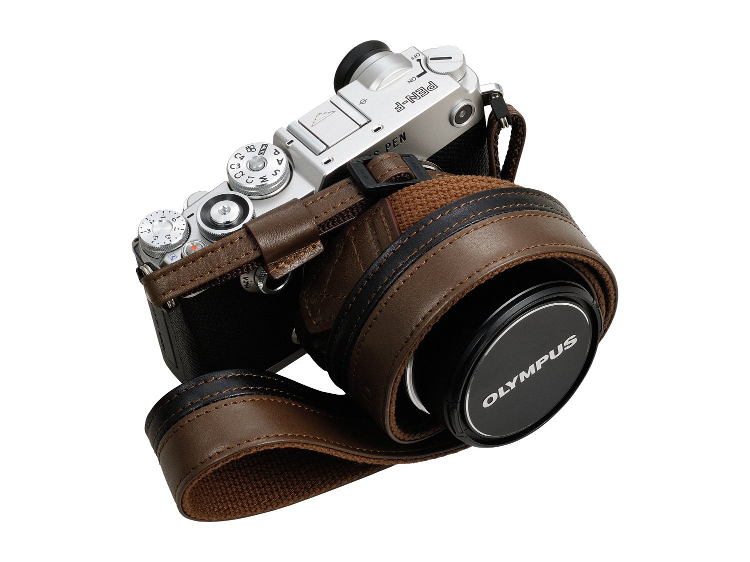 OLYMPUS PEN ミラーレス一眼 本体 ストラップ ケース付 オリンパスペン