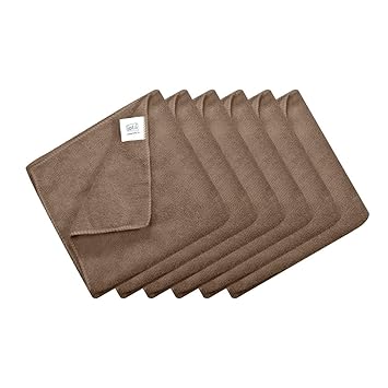 iota Microfiber Cloth- 60x40 cms (400 GSM) Thick Lint & Streak-Free Multipurpose Cloths Automotive Microfiber Towels for Car Bike Cleaning Polishing Washing & Detailing (Pack of 6)