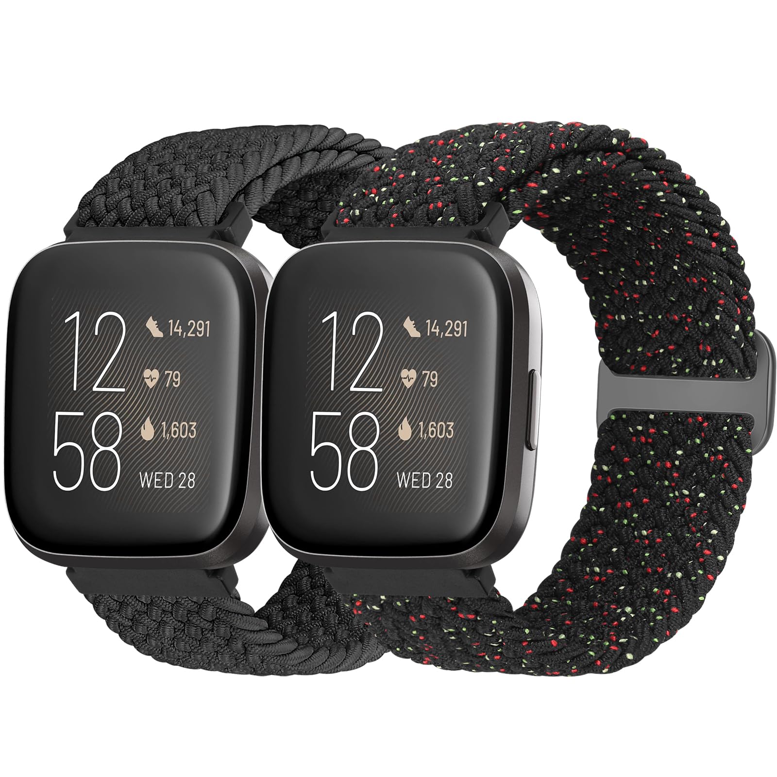 Bcuckood Braided Strap Compatible for Fitbit Versa 2/Versa Lite/Versa SE