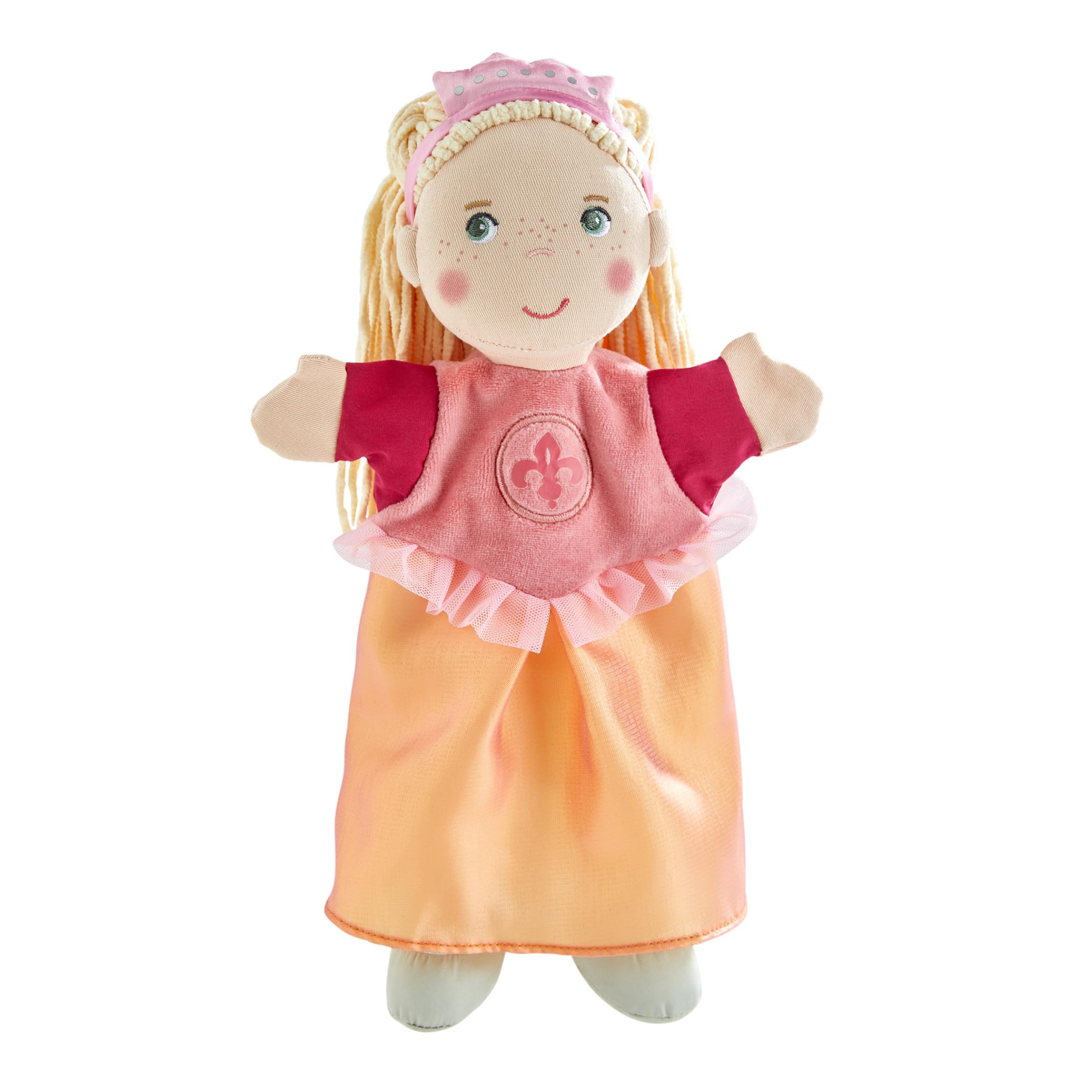HABA 2011865001 - Manichino principessa, lavabile a 30 °C, ideale per giochi di bambole e storie