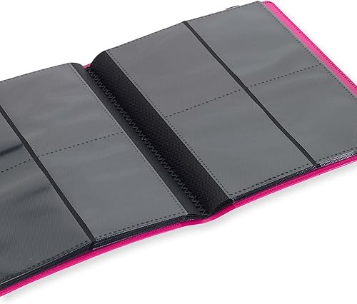 Miniatura 5 de Vault X Carpeta  Carpeta de 4 bolsillos para tarjetas coleccionables  Carpeta de bolsillo de carga lateral 160 para TCG (rosa)