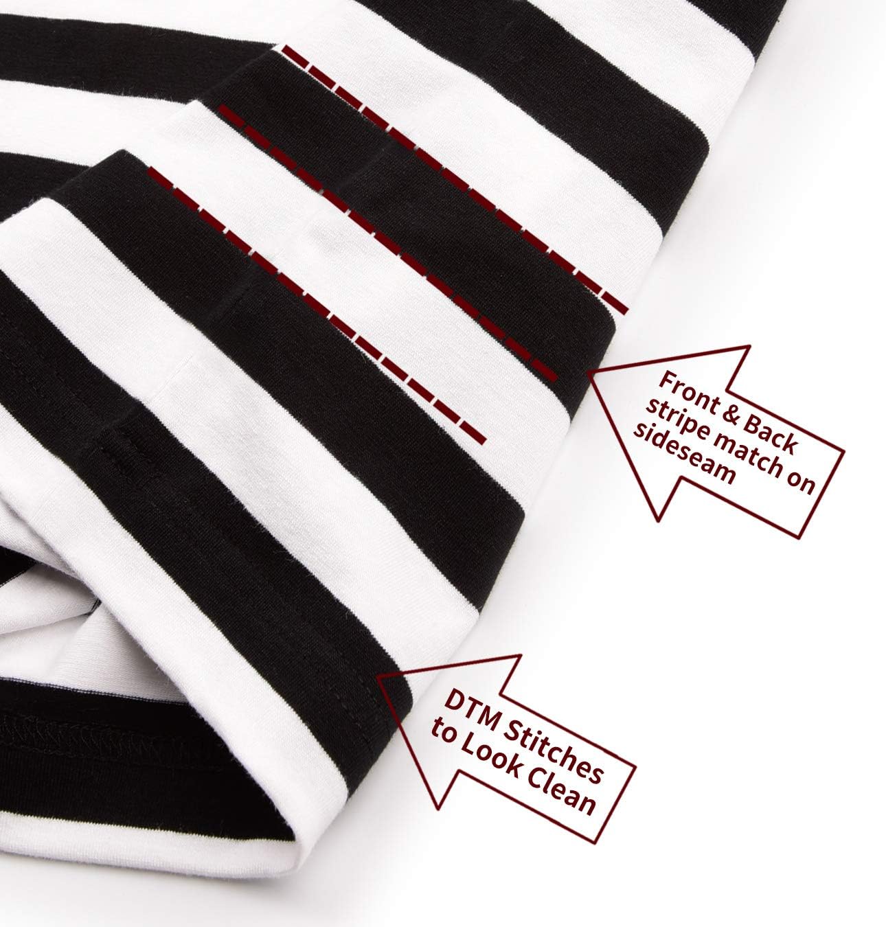 Zengjo Mens Striped Shirt Short Sleeve T-Shirts - Image 5