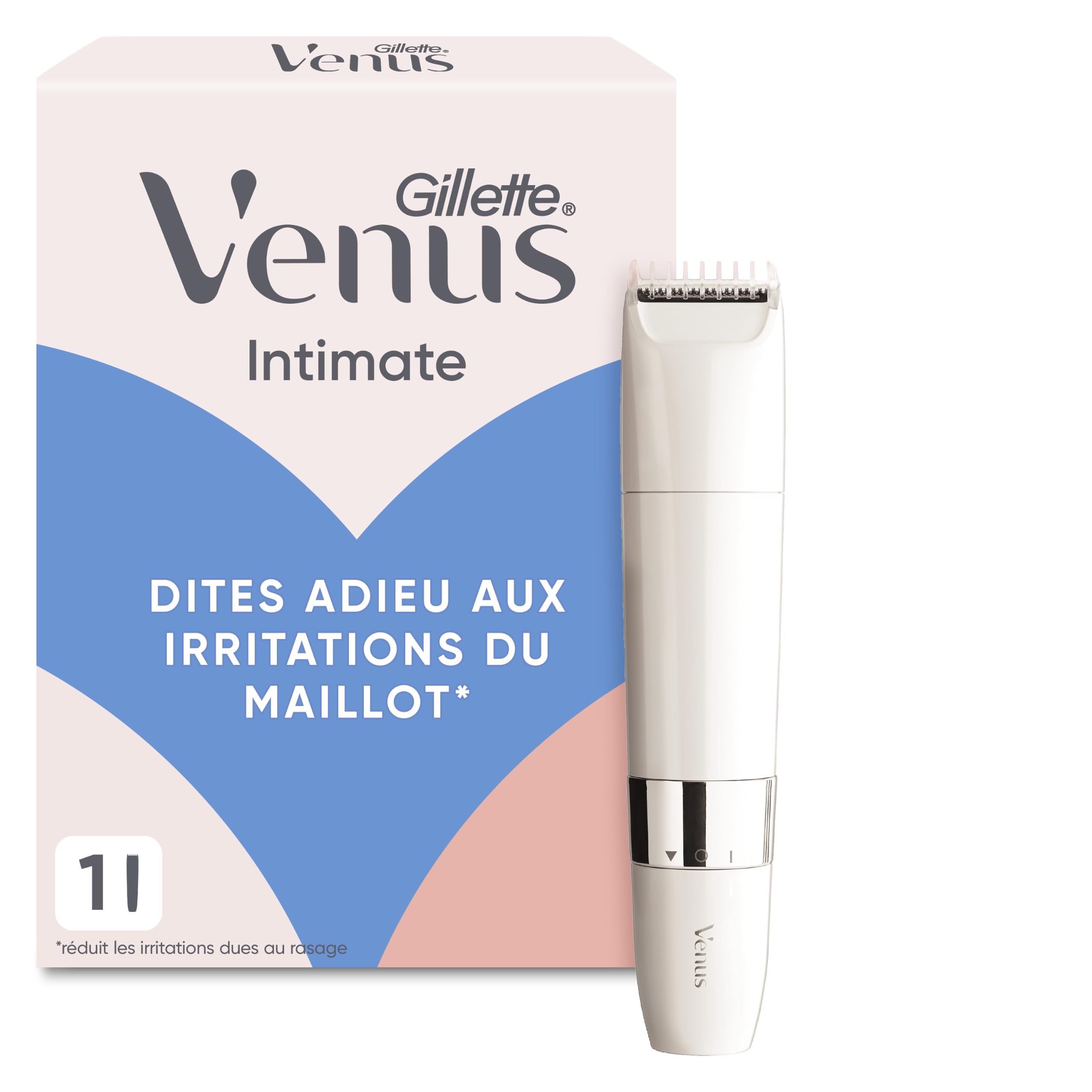 Gillette Venus Tondeuse Intime Femme pour la Peau et les Poils Pubiens – pour Epilation du Maillot en Douceur, Electrique, Etanche, Dotée de la Technologie Braun