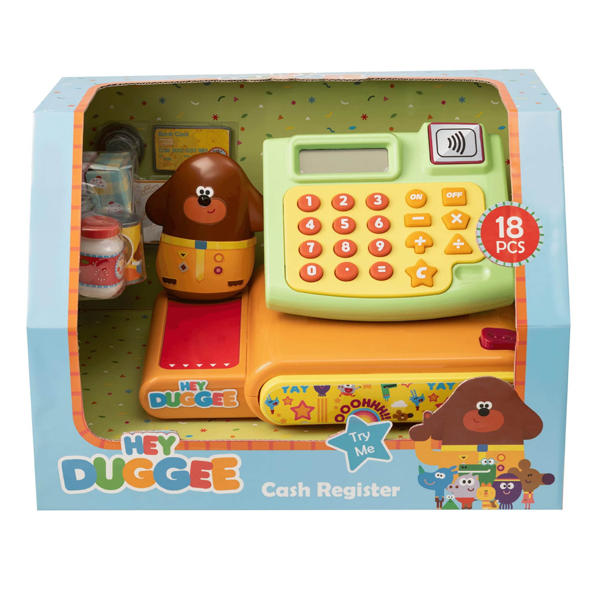 Hey Duggee Registratore di Cassa | Negozio Giochi di Ruolo con Accessori e Denaro | età 3+