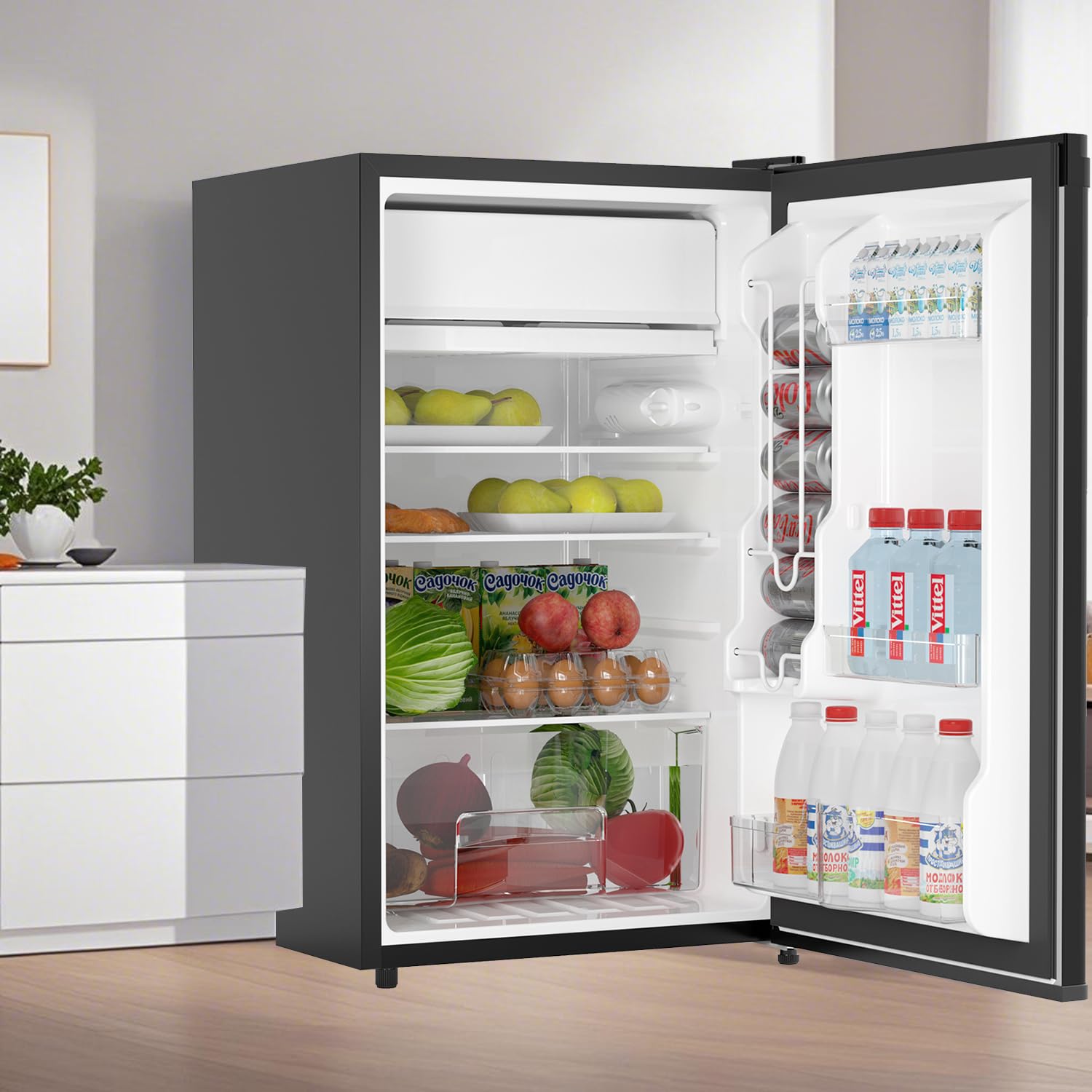 PeakPursuit YodxmH6kcvmbo-hGwp9dNQEQ4x 4.3 cu ft Compact Freezer Black