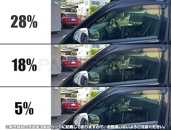 取り外し可能サンシェード風ウィンドウフィルム セミスモーク ハイエース 26% 取り外し可能サンシェード風ウィンドウフィルム セミスモーク