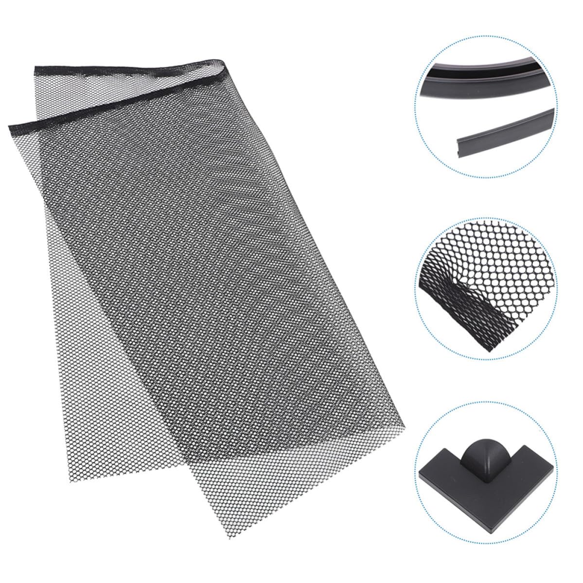Red de Acuario Antisaltos Negra de Malla Abs para Peces | Cubiertas de Malla para Peceras, Divisor Plástico para Betta, Uso DIY en Terrario