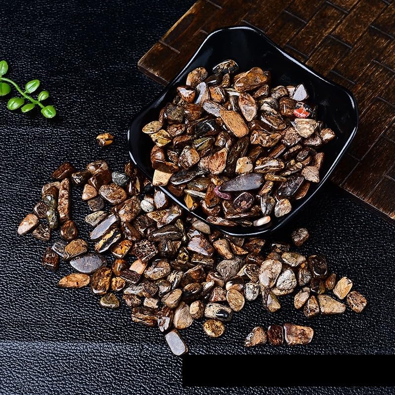 La Pietra del Pesce, Ghiaia di Cristallo di Bronzo for acquari, pavimentazione in Pietra, Vaso di Fiori, paesaggistica, Diverse Dimensioni(7-9mm1000g)