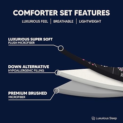 Miniatura 6 de Chic Home Juego de edredón bordado, 8 piezas.