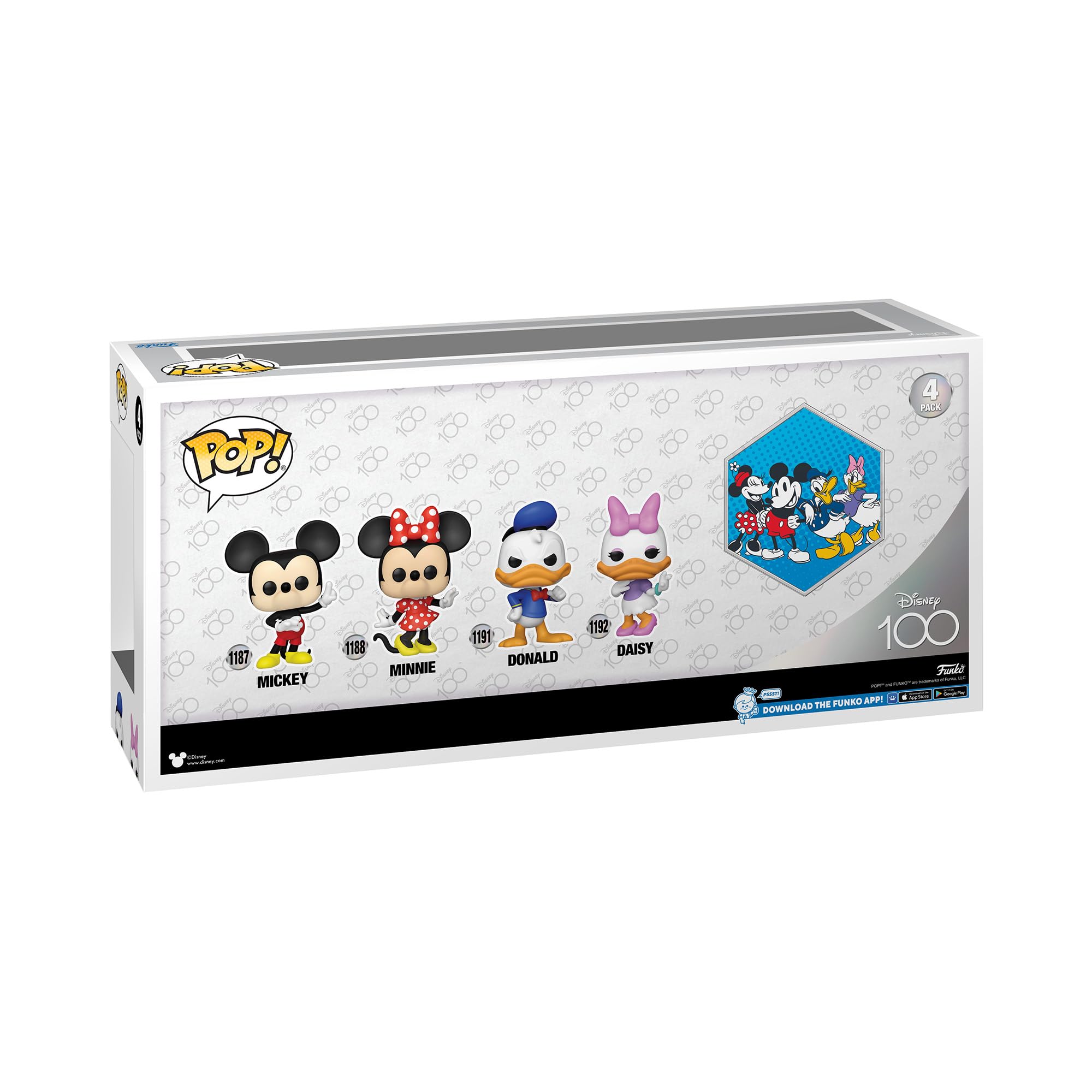 Funko Pop! Disney: Disney Classics 4PK, Daisy Duck, Collectable Vinyl Figure, Gift Idea, Official Merchandise - Image 3