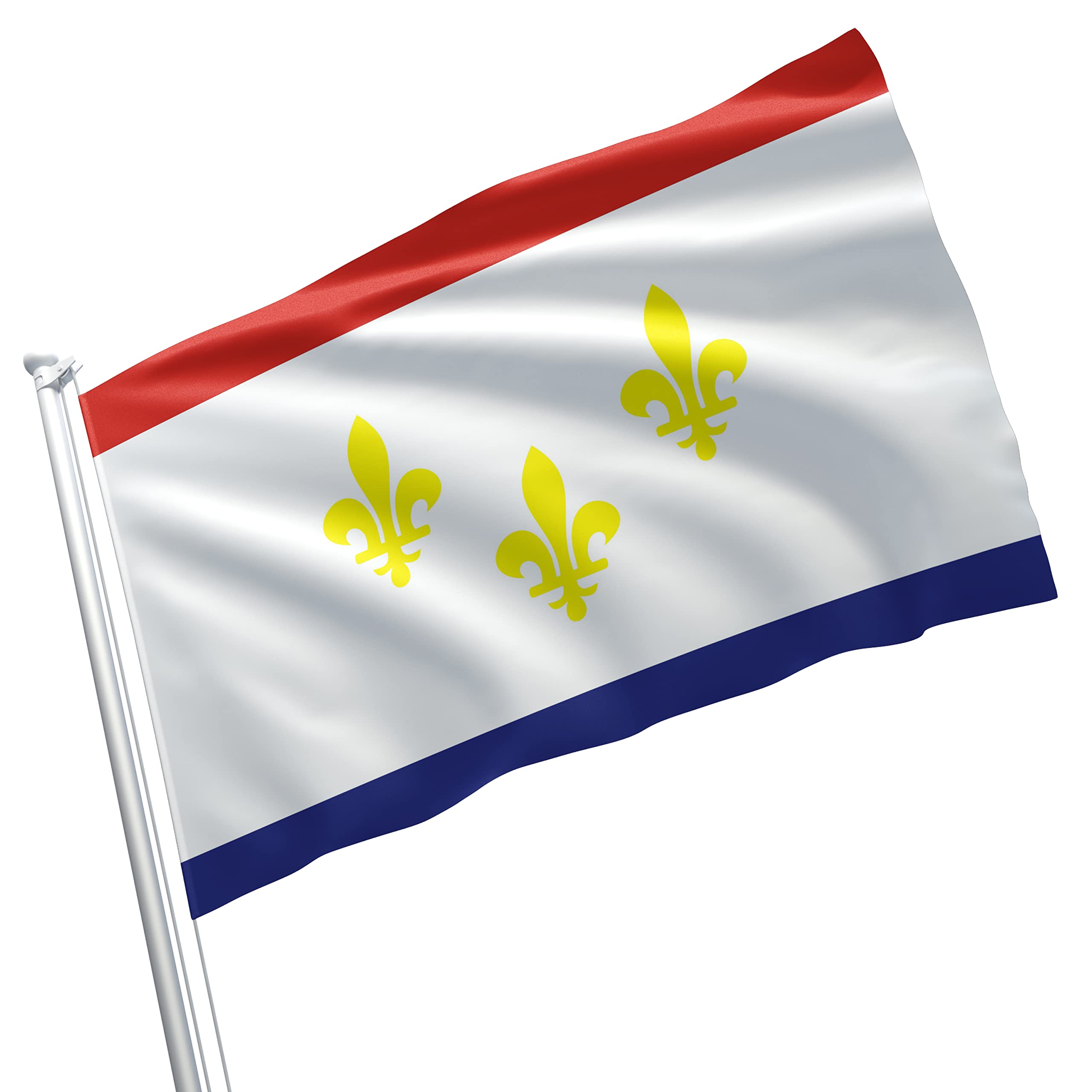 Bandiera New Orleans 3x5 Piedi NOLA Louisiana - Resistente Allo Strappo, Poliestere