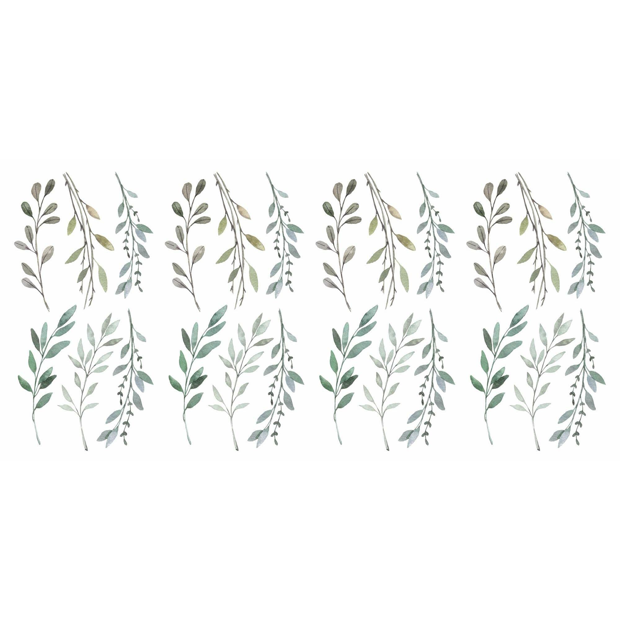 RoomMates RMK4581SCS Rustic Country Leaves Peel and Stick Wall Decals