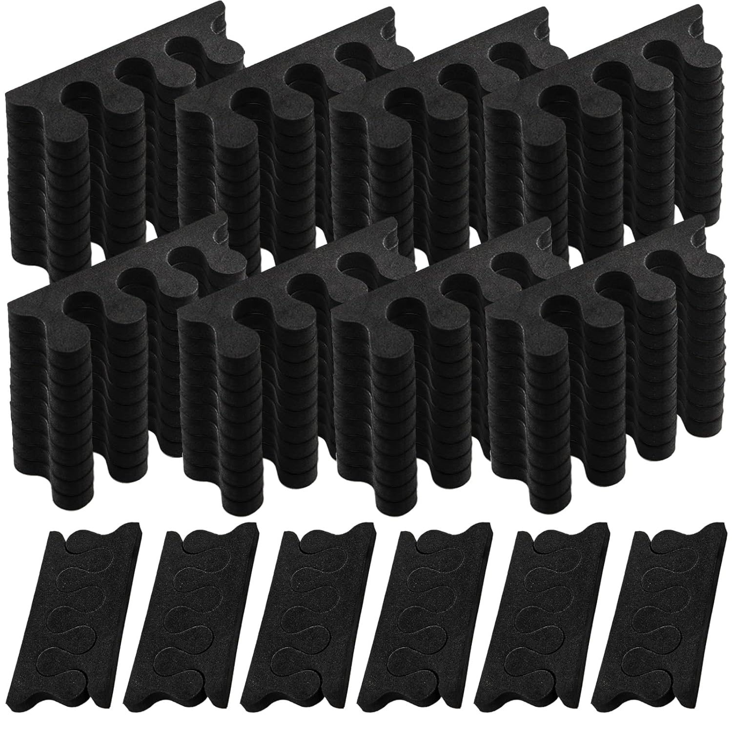 600 Pieces/300 Pair Toe Separators Kit, Sponge Toe Spacers Pedicure Tool for Women, Toe Spreaders Finger Dividers for Nail Art Painting Polishing Spa
