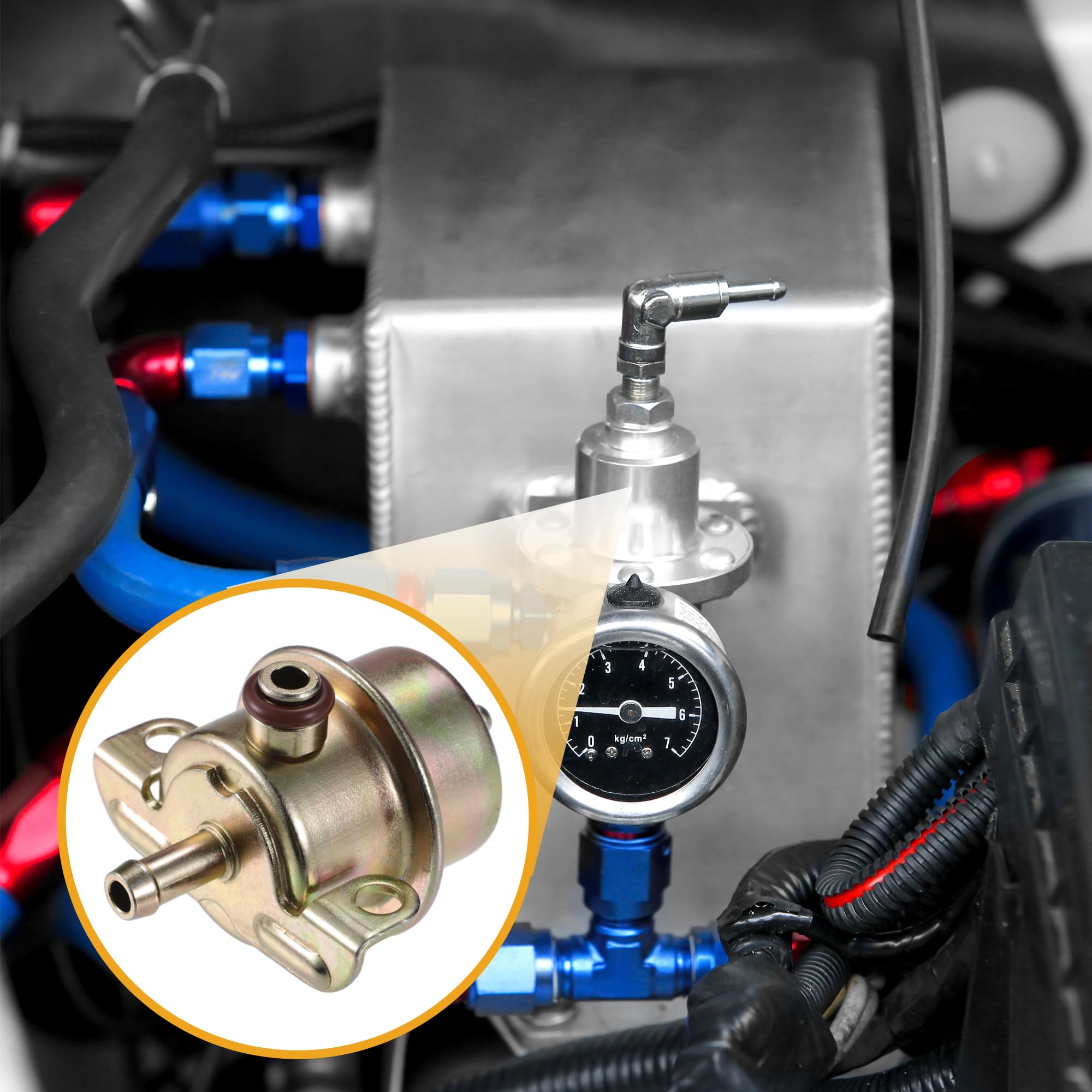 Regolatore di pressione dell'iniezione del carburante - per BMW, tonalità di bronzo metallico - 1 pezzo