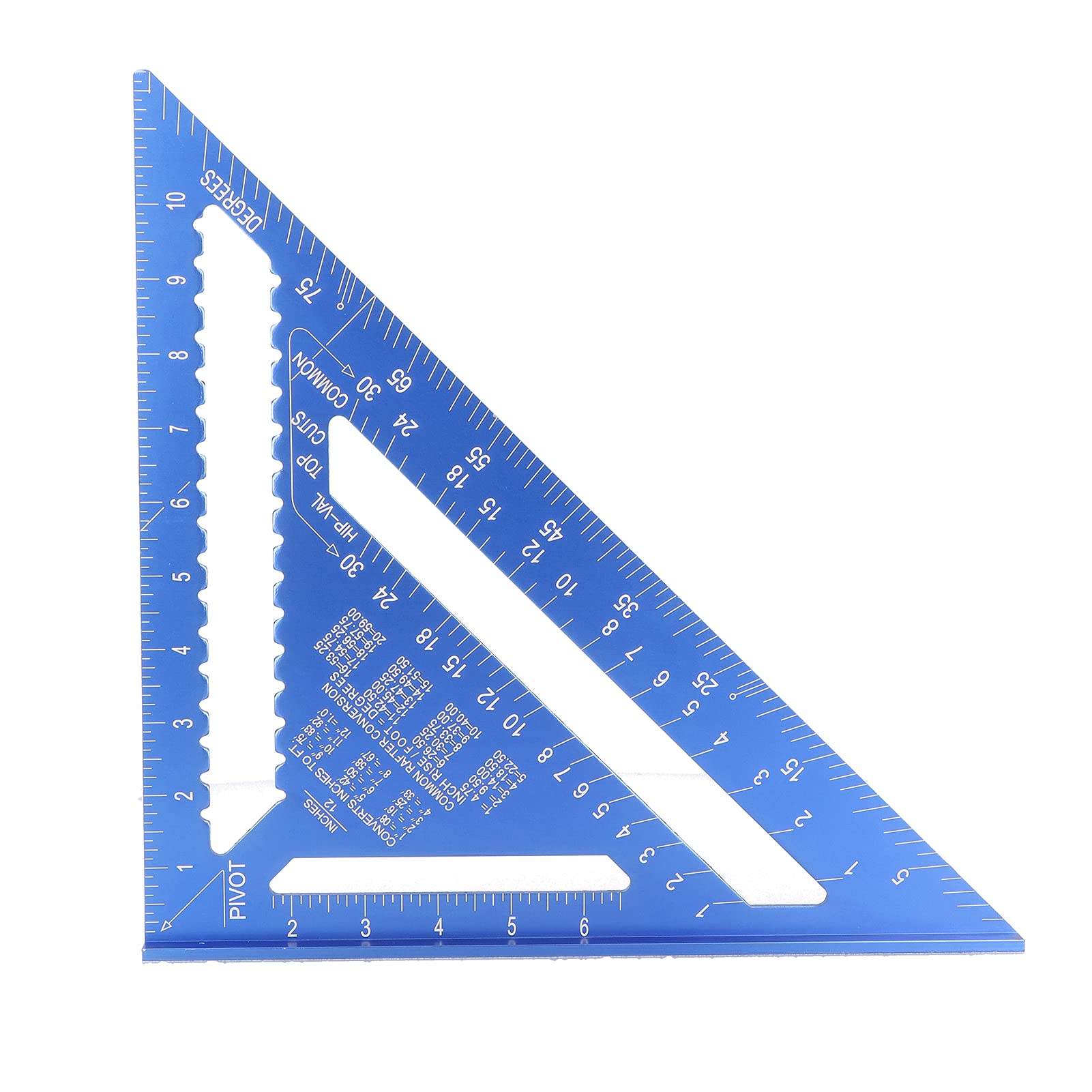 Lineal, Dreieckiges Winkellineal, quadratisch, 30,5 cm, Holzbearbeitungs-Layoutlehre aus Aluminiumlegierung