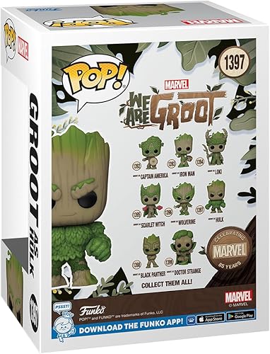 Miniatura 3 de Funko Pop! Marvel We are Groot - Hulk - Groot Shorts - Figura de vinilo coleccionable - Idea de regalo - Producto oficial - para niños y adultos -