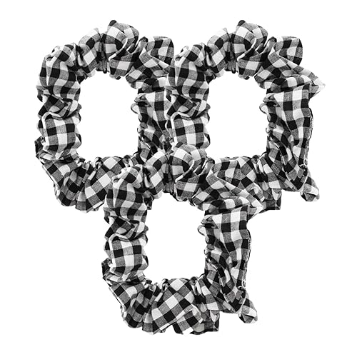 Topkids Accessories Gingham Hair Scrunchies Gingham School Scrunchie Set Girls