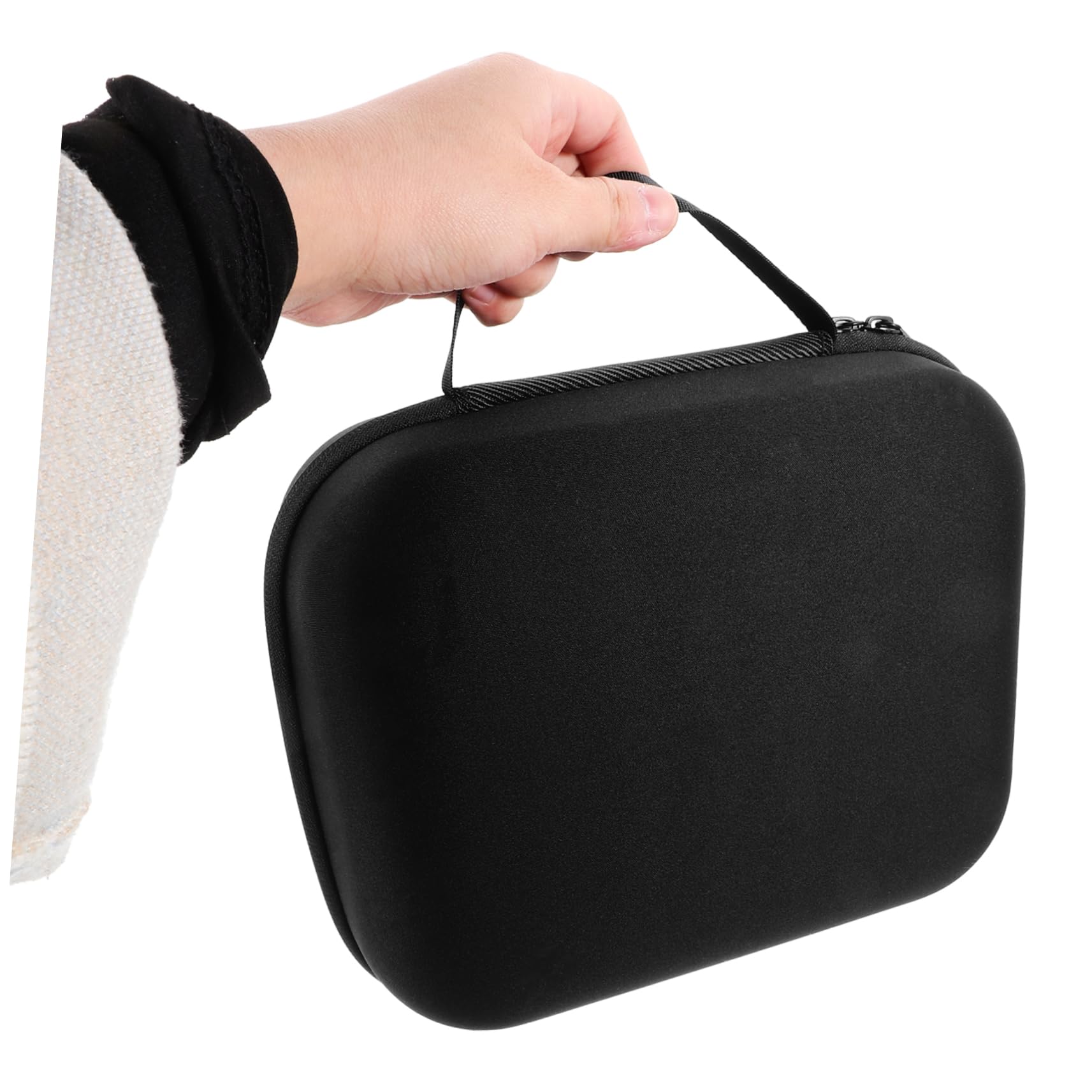 jojofuny Eva Headphone Storage Bag Zipper Pouch Case Per Cuffie Contenitore Protettivo Eva Per Uso Quotidiano e Attività All Aperto Nero