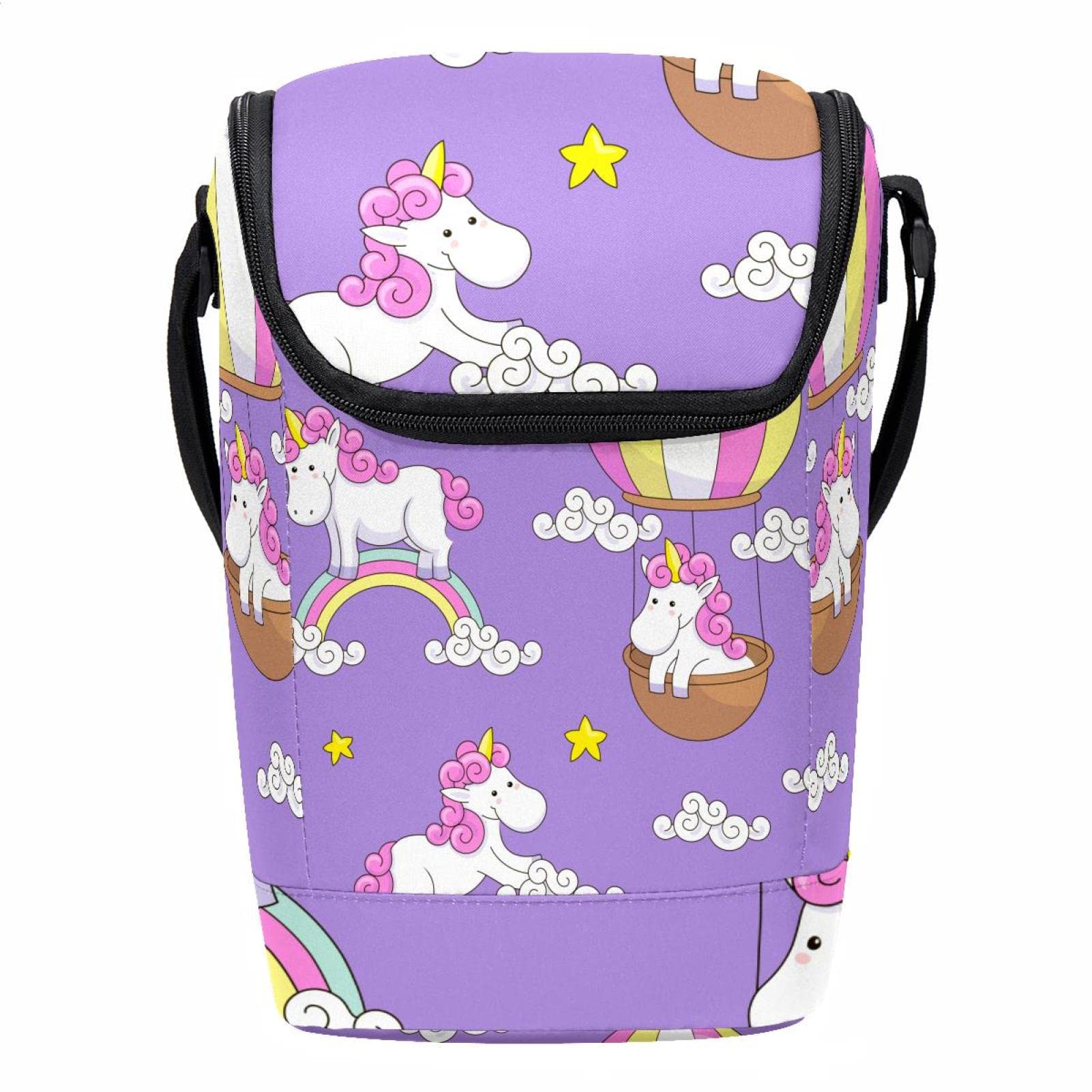 Lonchera de unicornio evita derrames bolsa térmica almuerzo trabajo portátil ligera