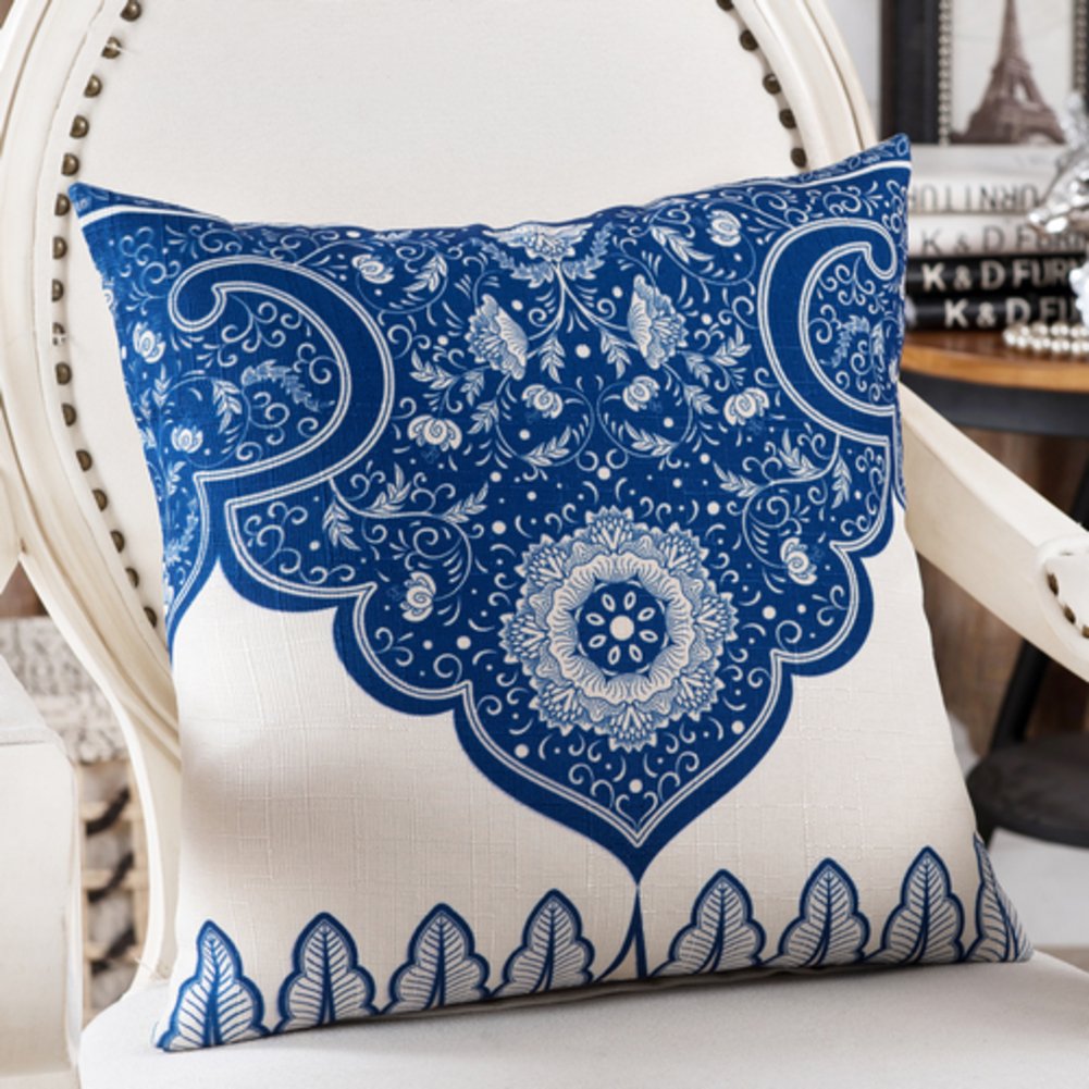 Oreiller décoratif continental en tissu mélangé haut de gamme 55x55cm
