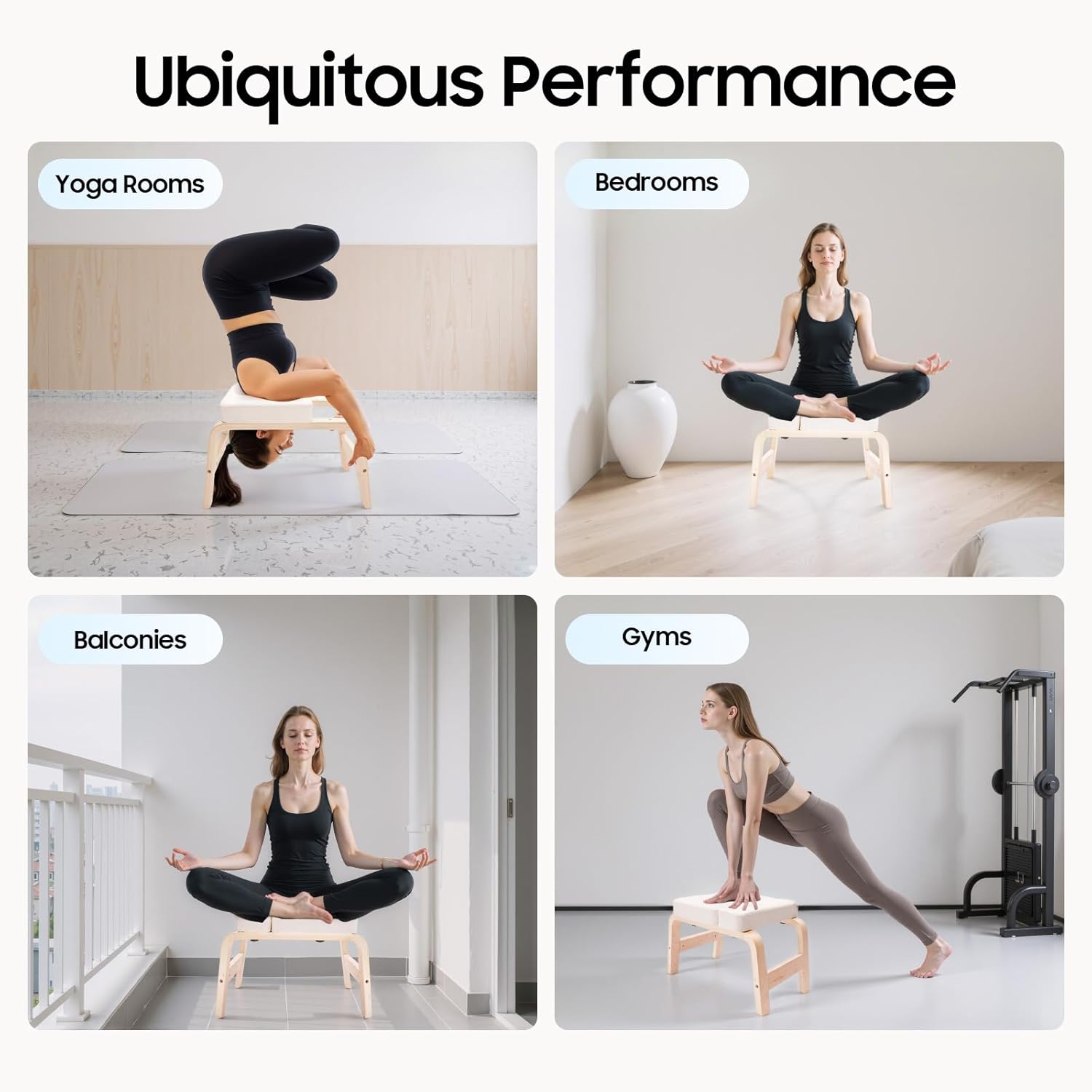 Headstand Bench ,Yoga Headstand Bench for Beginners , Feet Up Trainer Headstand Stool,Inversion Bench,Yoga Chair with Comfort Cushion ,Safe Shoulder Stand & Handstand Tool ,440lb Capacity