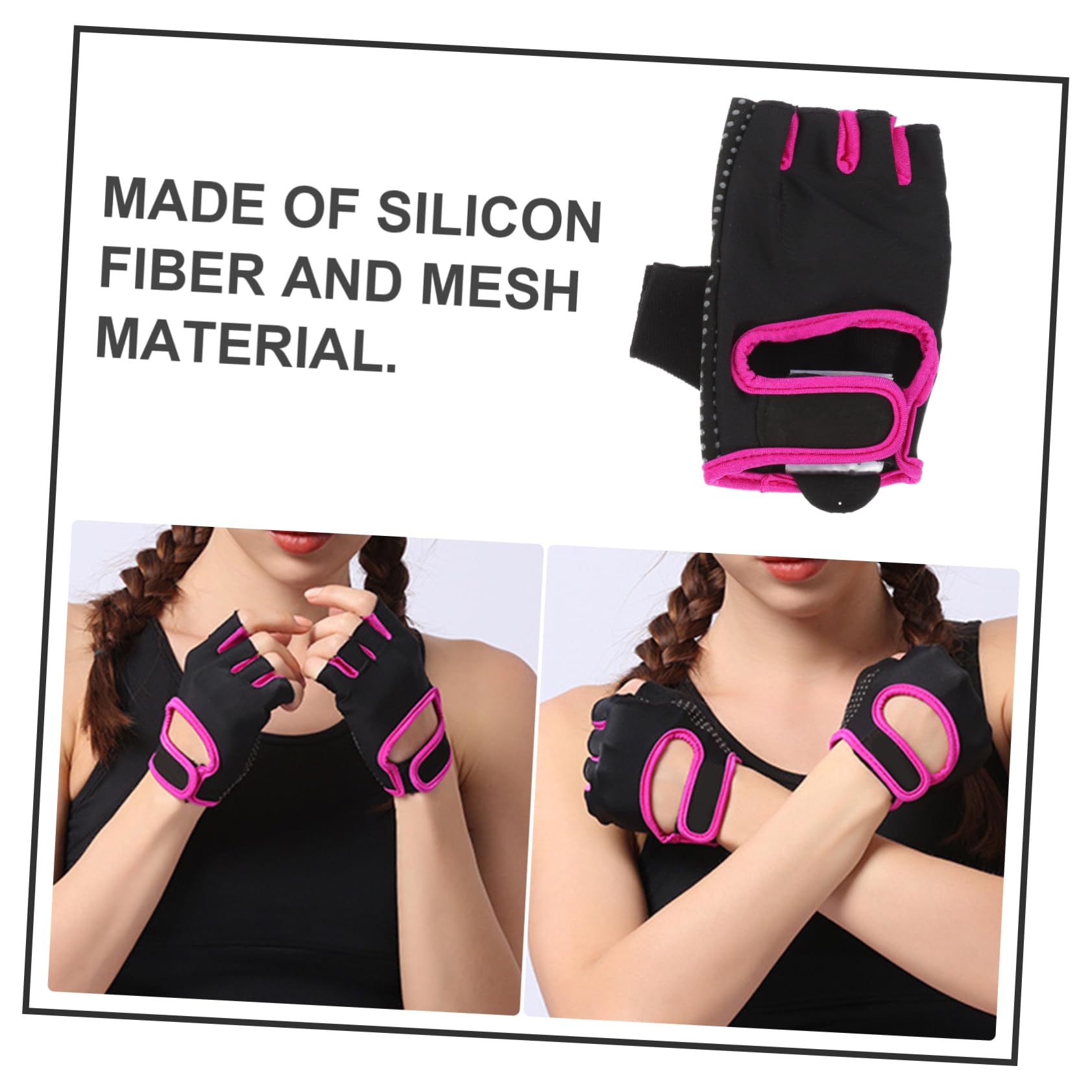 Kisangel Protection du Support De Paume Gants d'escalade D'Aviron Gants D'Entraînement De Gymnastique De Main pour Salle De Sport Gant De Sport De Cyclisme en Plein Air