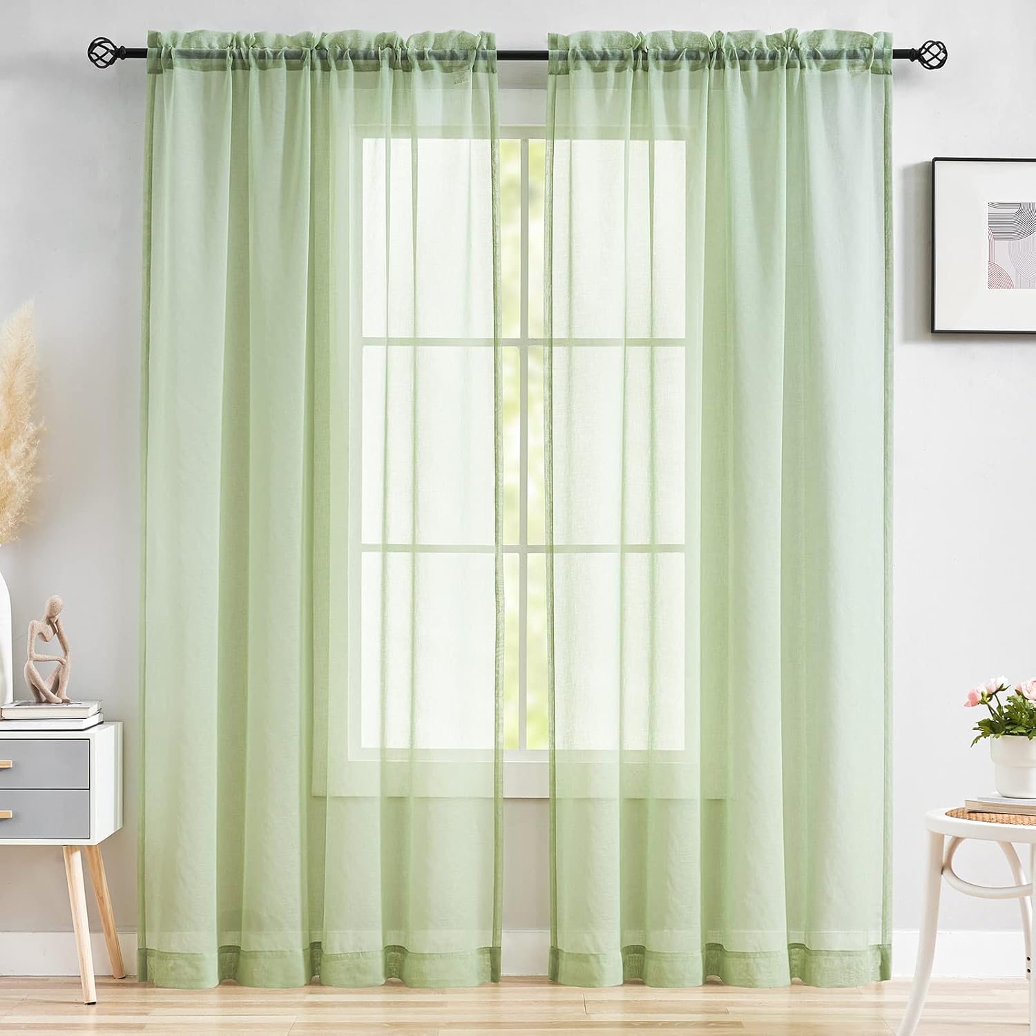 Cortinas Donren Semitransparentes, Para Ventanas