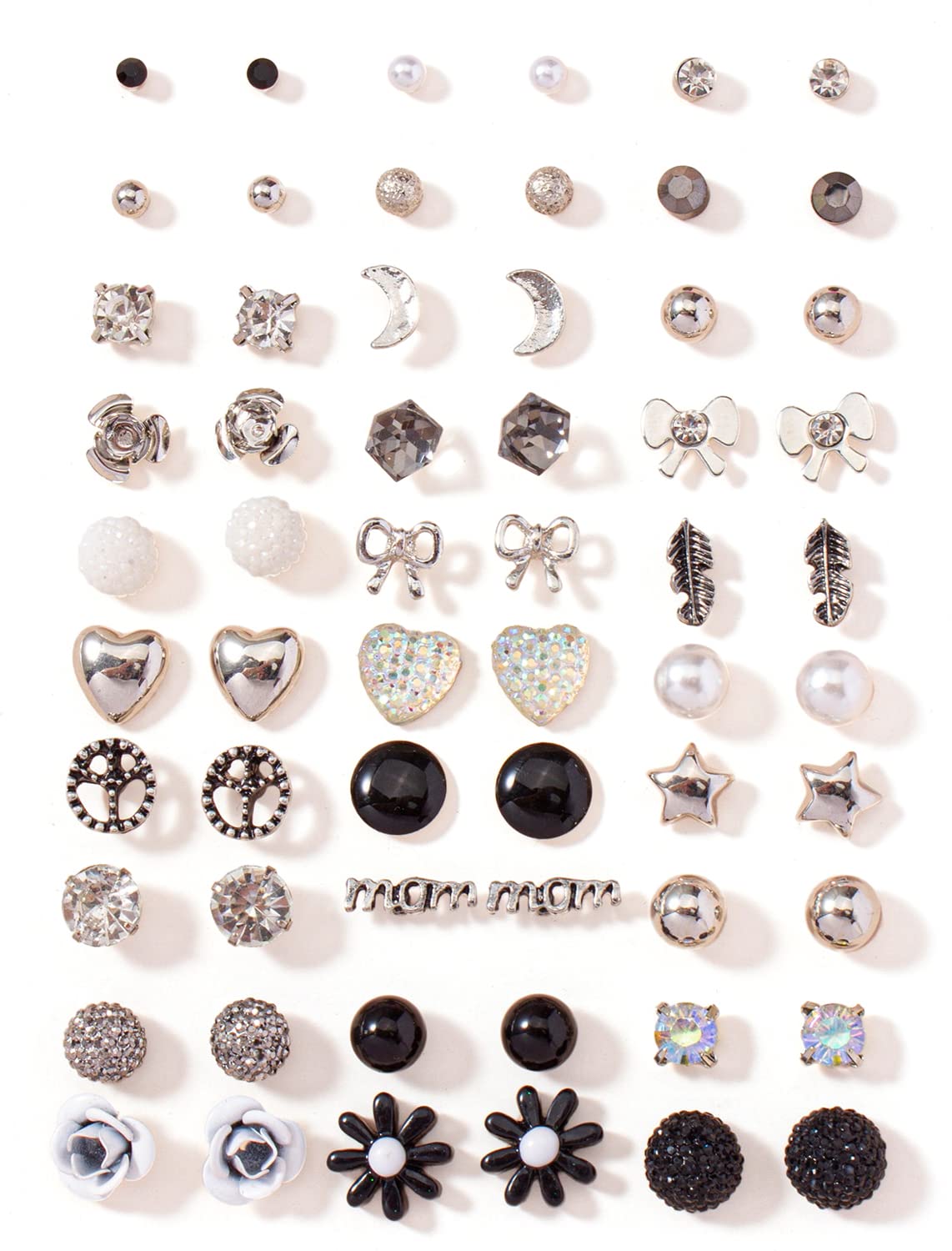 Shining Diva Fashion 30 Pairs Earrings Combo Set Latest Stylish Crystal Pearl Earrings for Women and Girls (14779er) (B0C5VP9HS7) Amazon Price History, Amazon Price Tracker