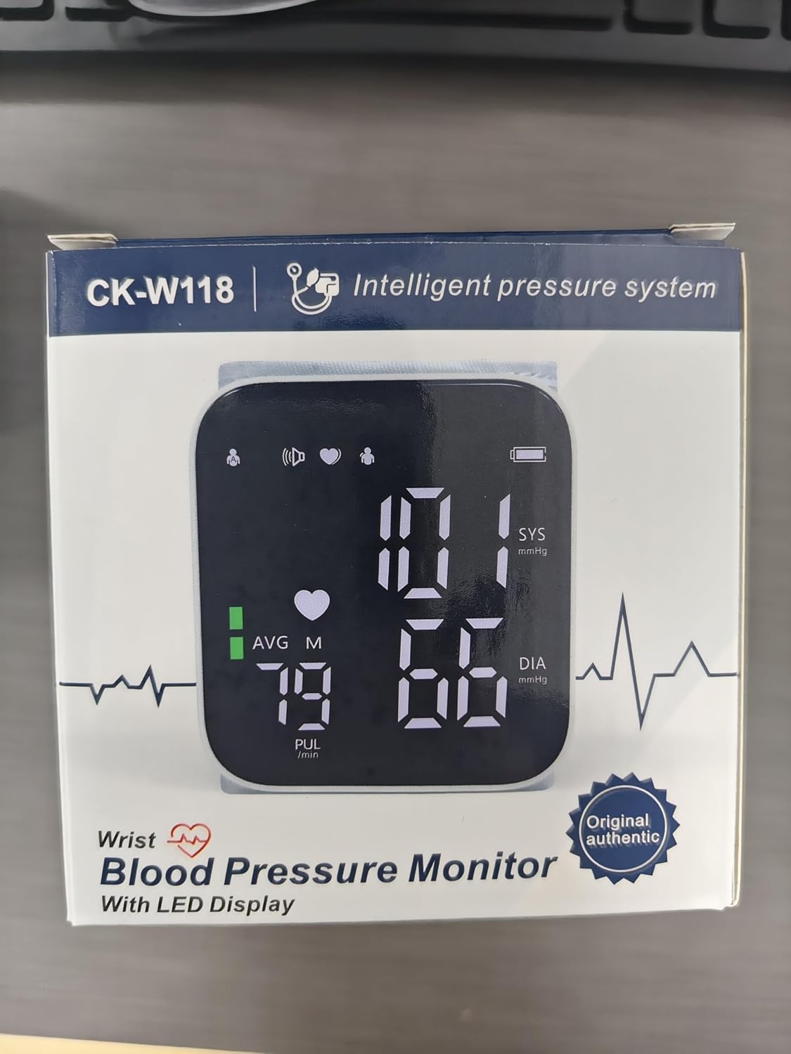 LCJ Blood Pressure Monitors for Home Use Wrist Digital BP Machine Cuff with LED Backlit Display Voice Broadcast Memory Storage for 2 Users with Carrying Case