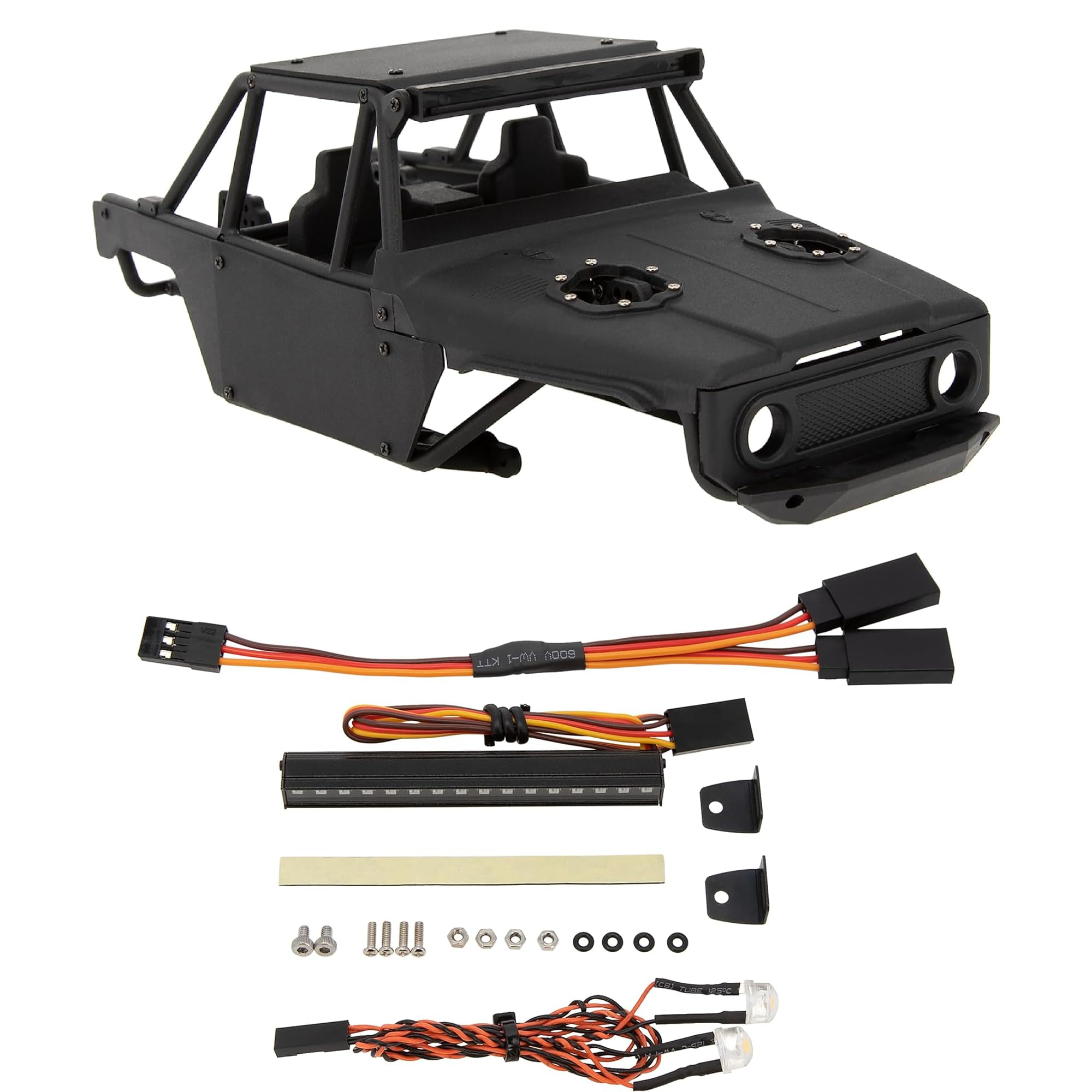 Amazon.com: MEUS RACING TRX4M Ripper Chassis + Roof Lights Kit : Toys ...