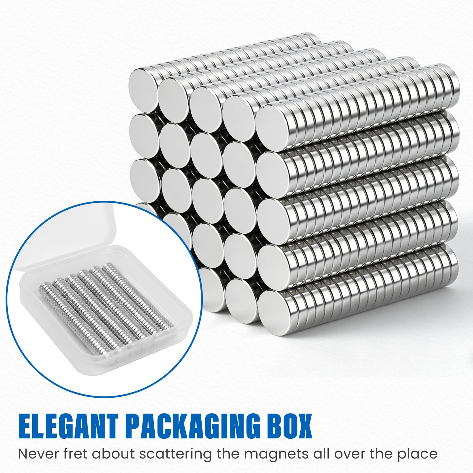 DIYMAG 500 Pack Small Magnets, 8x1mm Rare Earth Thin Magnet — Amazon image 4